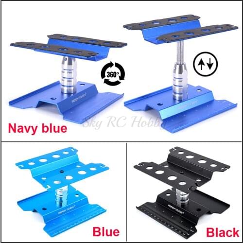 Metal Aluminum RC Car Workstation Work Stand Repair 360 Degree Rotation For 1/8 1/10 1/12 1/16 Scale Model Parts