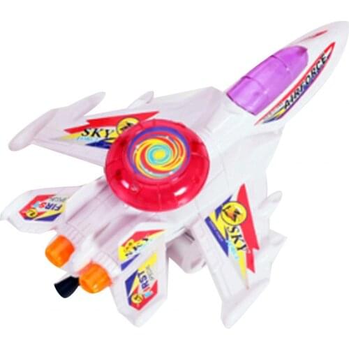 Airplane Pull Wire Model LED Luminous Flash Simulation Miniature Plane Kids Toy