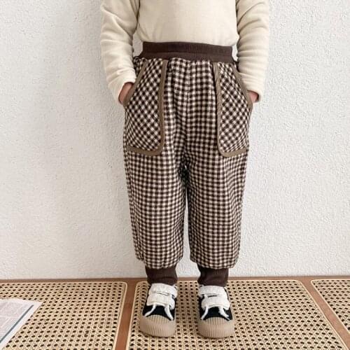 Soft Baby Cartoon Pattern Spring Autumn Warm Pants For Boys Girls Children Kids Trousers Clothing Teenagers High Quality