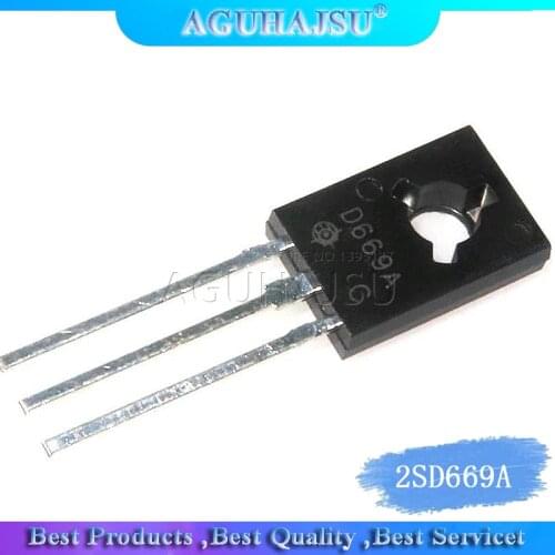 10PCS 2SD669A TO-126F 2SD669 D669A D669 TO-126 Triode new and original