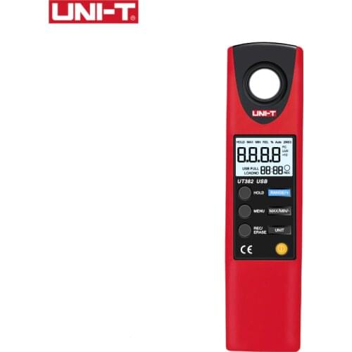 UNI-T UT382 Illuminometers Measurement FC & LUX Auto Range Data Logging USB Interface Level Measuring Instruments