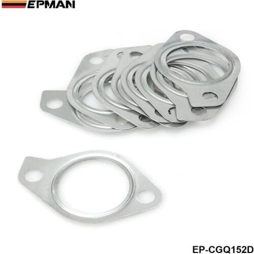 10PCS SS 2 Bolt Turbo Compressor Outlet Gasket For Mitsubishi EVO 8 9 4G63 EP-CGQ152D