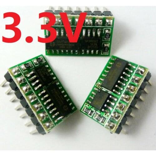 R411A01_3V3*3 3.3V Auto RS485 to TTL232 Converter for RF Wireless Module Wifi Bluetooth to RS-485 Transformation Home Automation