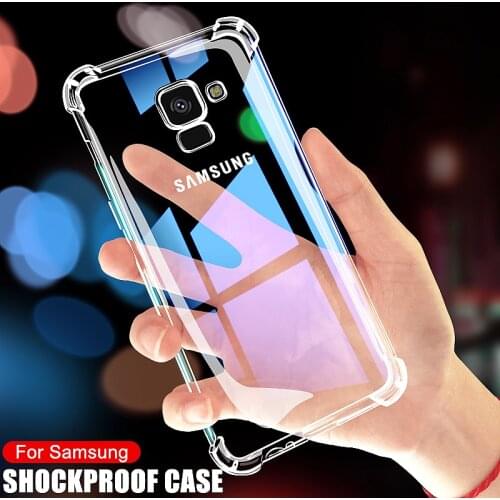 Luxury Shockproof Transparent Case For Samsung Galaxy A5 A7 A9 A6 A8 Plus 2018 Cases Samsung A11 A21 A31 A41 Phone Case Cover