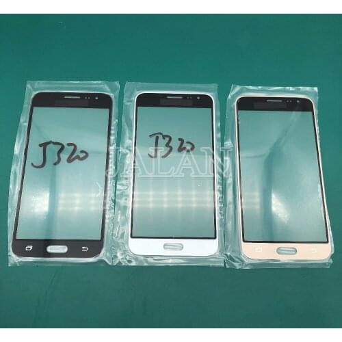 JALAN 5pcs J3 2016 2017 replacement front glass touch panel for Samsung J3 J310 J320 J330 cracked glass outer lens change repair
