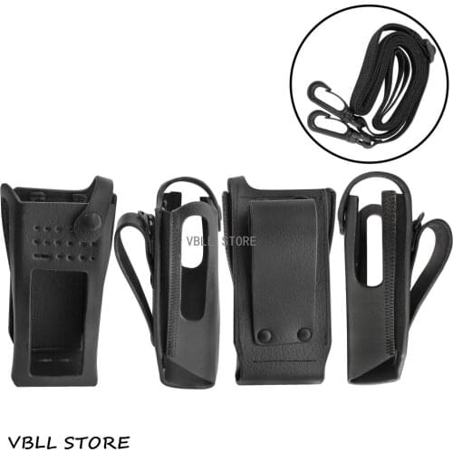 PMLN5840 Hard Leather Carry Case For Motorola XPR7500 XPR7550 XPR7580 DGP8050 DGP8550 Portable Radio