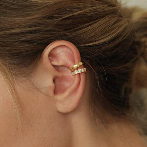 Non Piercing Clip Earrings For Women High Quality Zircon Beads Inlaid Ear Clips Jewelry Ladies Charms Fashion Jewellery