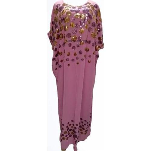 African Dresses For Women 2020 New African Loose Design Womens 3/4 Sleeve polyester plus size long dress