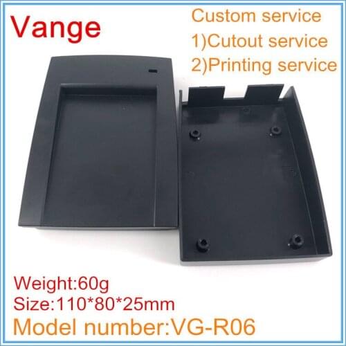 1pcs/lot swipe card electrical project box 110*80*25mm ABS plastic enclosure case diy black for attendance apparatus chassis