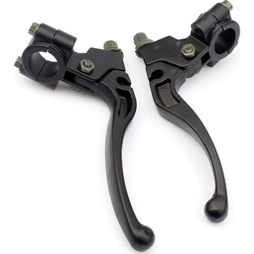 2pcs Right +Left Motorcycle Brake Lever Perch Clutch Black For HONDA C/CR/CRF/XL/XR