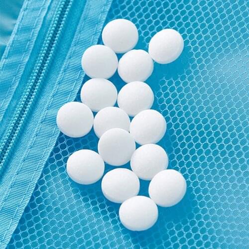 20 Pcs/Bag New Camphor Balls Pest Control Wardrobe Drawer Deodorizer Natural Mothballs Anti-mold Moth Repellent Kitchen Home
