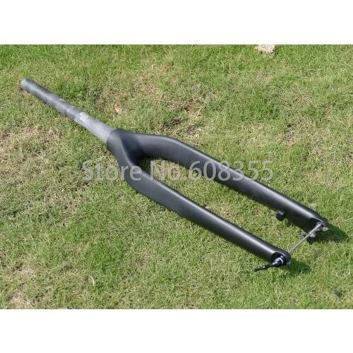 3k 12k UD Carbon Matt Glossy 29er Mountain Bike MTB Bicycle Fork 1 1/8" - 1 1/2" + Titanium Quick Release Skewer