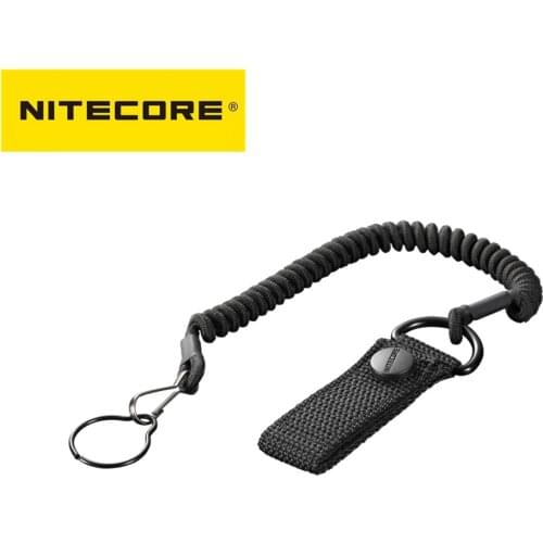 NITECORE NTL20 Flashlight Accessories Tactical Lanyard Punched Stainless Steel Ring Safety Rope 25.4mm Diameter Lamp