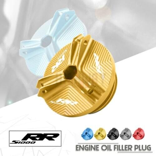 Motorcycle CNC Aluminum Engine Oil Filter Cup Plug Cover Screw For BMW S1000RR 2009 -2019