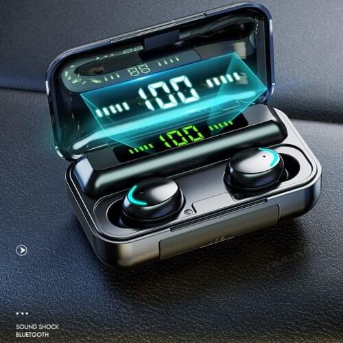 Wireless Bluetooth 5.0 TWS 2200mAh Charging Box Headphones Waterproof 9D Stereo Sport Headset Noise Reduction Earphone With Mic