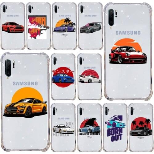 Japanese drift sport Street racing Phone Case Transparent For Samsung Galaxy A71 A21s S8 S9 S10 plus note 20 ultra