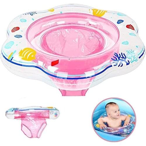 Kids Baby Swimming Ring Durable Inflatable Float Swimming Pool Ring Double Leak-Proof Train Safety Water Toy Pool Accessories