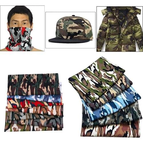 Cotton Fabric Quilting Camouflage Patchwork Black Sewing Patchwork DIY Craft