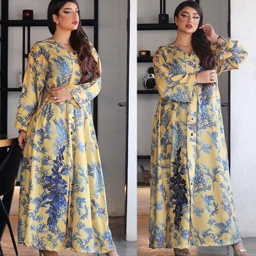 Moroccan Kaftan Sequins Beads Abaya Dubai Muslim Women Hijab Dress Eid Caftan Turkey Loose Maxi Jalabiya Arab Robe Gown Vestidos