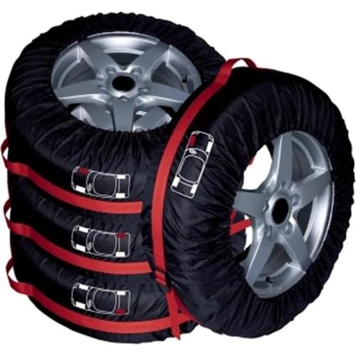 KAWOSEN 4Pcs Spare Tire Cover Case Winter Summer Car Tire Storage Bag Automobile Tyre Accessories Vehicle Wheel Protector PSTC01