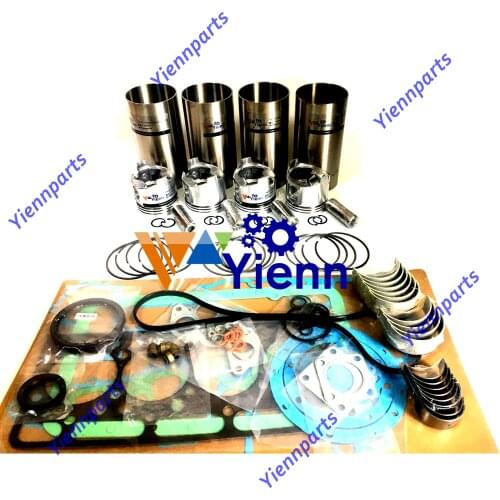 For Caterpillar cat C4.2 Overhaul Rebuild Kit Full Gasket set Cylinder Liner Piston ring Bearing set Tractor Engine Spare Parts