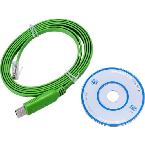 USB2.0 to RJ45 CAT5 Console Adapter Serial Port Configuration Cable for Router Switch 6FT/1.8-Meter FTDI Chipset