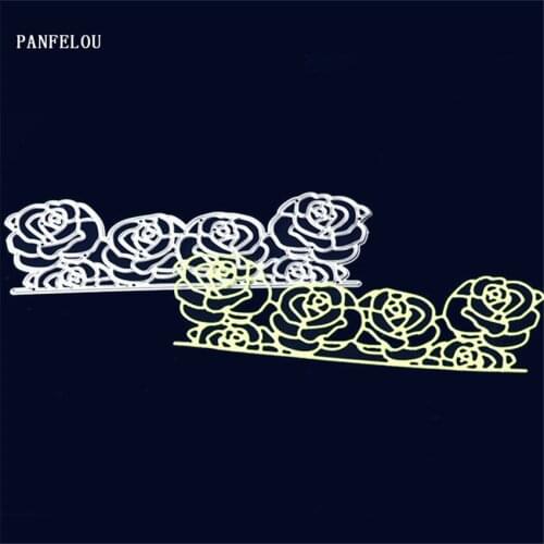 PANFELOU Metal craft roses on the windowsill paper die cutting dies for Scrapbooking/DIY Easter wedding cards Hand account