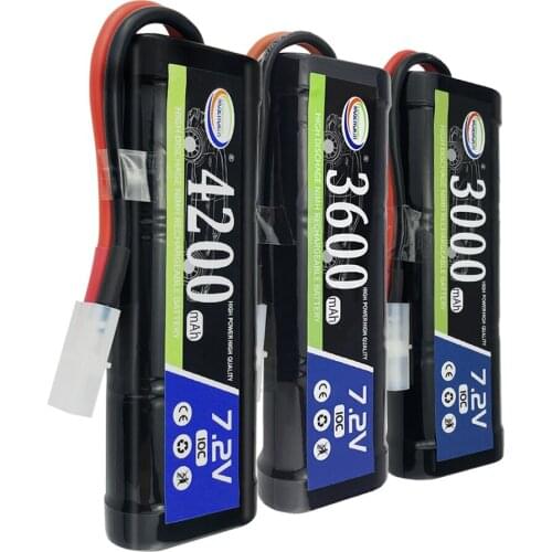 MOSEWORTH Ni-MH-Upgrade Battery 7.2V 4200mAh 10C Rechargeable Battery Cycle Life Ni-MH For RC Helicopter RC Boat RC Carts