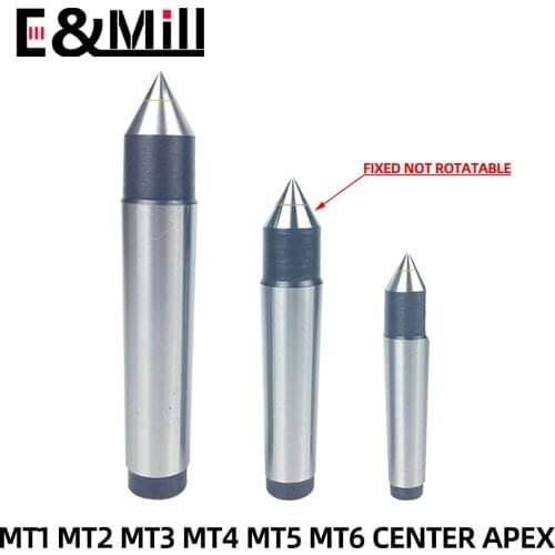 MT1 MT2 MT3 MT4 MT5 MT6 Lathe Tailstock Machine Tool Morse Taper Alloy Solid Dead Center Drill Lathe Machine Center Apex Thimble