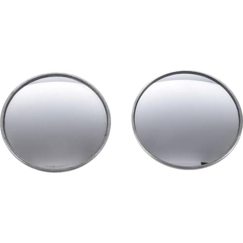 NEW-2 Pcs Round Stick-On Convex Blind Spot Mirror Set