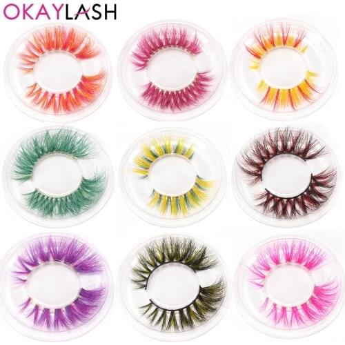 OKAYLASH 3D Real Mink White False Eyelashes Cosplay Halloween Makeup Party Thick Soft Fluffy White Bottom Lower Fake Eye Lashes