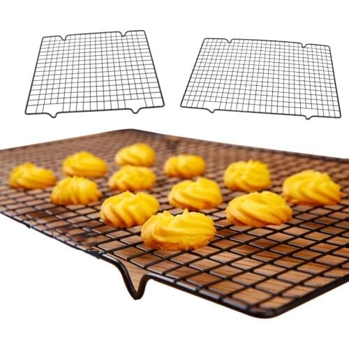 New Stainless Barbecue Cookie Holder Shelf Steel Cake Food Rack Wire Grid Cooling Tray Oven Kitchen Baking Pizza Bread Barbecue