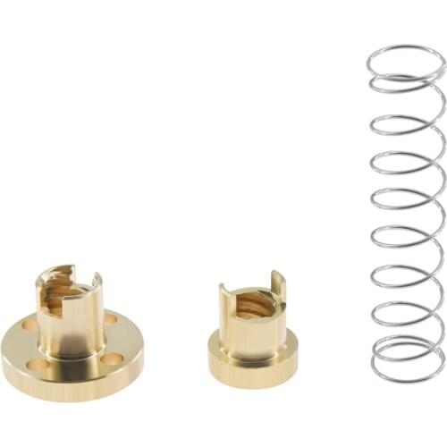 T8 Anti Backlash Spring Loaded Nut Elimination Gap Nut for 8mm Acme Threaded Rod Lead Screws DIY CNC 3D Printer Parts