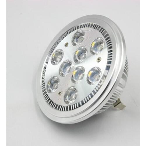 4pcs/lot ceiling spotlights ar111 dimmable 9W led small spotlights lampar111 gu10 gu53 free shipping led recessed spotlights