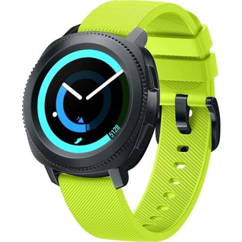 20mm Watch band For Samsung galaxy watch 4/4 classic 46mm active 2 gear S2 42mm silicone correa pulseira bracelet Accessories