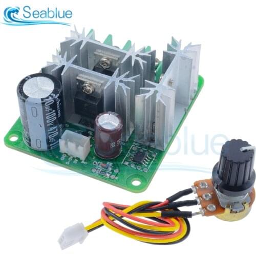 DC 6V-90V 15A DC Motor Speed Controller Switch Stepless Speed Regulation Pulse Width PWM DC 12V 24V 36V 48V 1000W