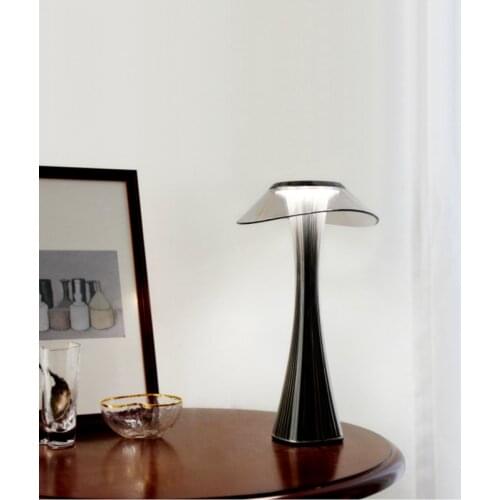 Nordic led table lamp 3-step dimmable bedroom bedside USB Wireless charger smart touch switch decorative crystal table lamp