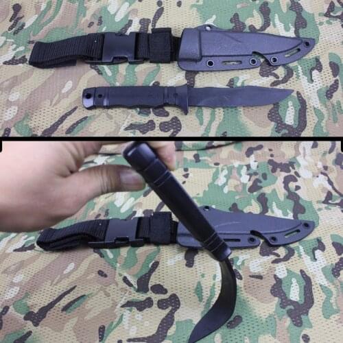 Tactical Soft Plastic Knife for Training Paintball Wargame Model Decoration Dummy Knife Cosplay Movie