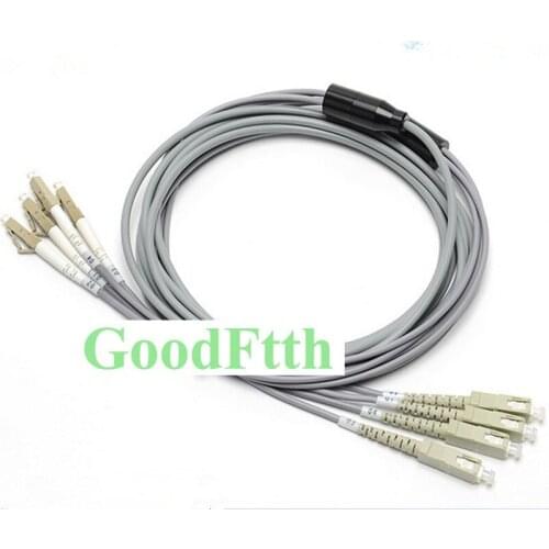 Armoured armored Patch Cord Jumper SC-LC LC-SC Multimode 62.5/125 OM1 4 Cores 100-500m