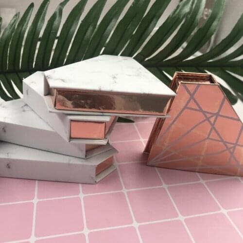 Diamond Eyelash Packaging 10pcs/lot Hard Magnetic Box Mink Lashes Vendor