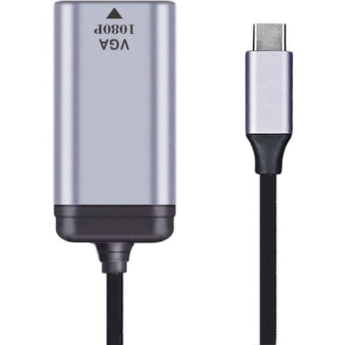Xwai USB-C Type C to VGA Cable Monitor Adapter 1080p 60hz for Tablet & Phone & Laptop