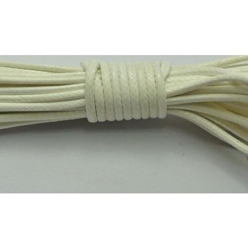10 Meters White Korean Waxed Cord String Thread 2mm for Bracelet Necklace