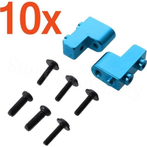 10Pairs Aluminum Servo Positioning Seat Post 0032 For WLtoys 12428 12423 1/12 RC Car Crawler Short Course Truck Metal Parts