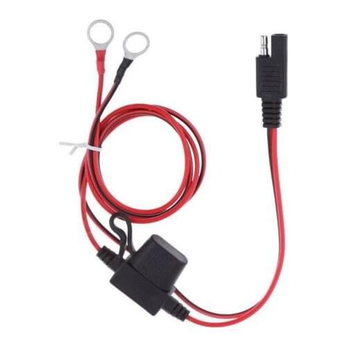 2pcs 12V Charger Cable for Motorcycle Battery Terminal To SAE Quick Disconnect Cable Motorcycle Battery Output Connector