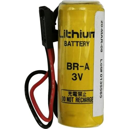 2PCS BR-A AB PLC Industrial Control Battery BR17455 CR17450SE A Cell 3V Lithium Battery for Panasonic