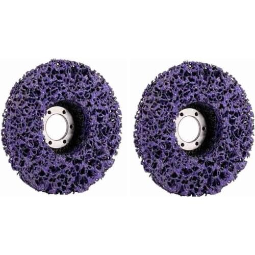 2 Pack- 4 1/2 Inch(115mm) x 7/8 Inch Stripping and Clean Disc for Angle Grinders -Removes Rust Strips Paint Cleans Welds