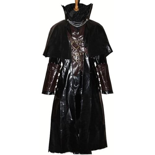 2017 Bloodborne Cloak Coat Vest Shirt Outfit WholeSet For Men Game Halloween Cosplay Costume Custom Made New Arrival