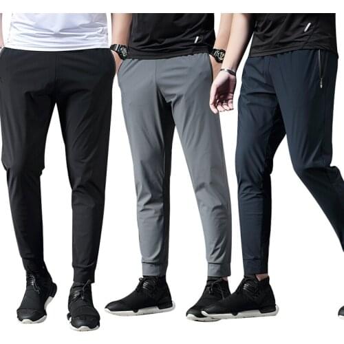 2020 Men Sweat Pants Casual waterproof Trousers Jogger Fitness Young Men Plus Fleece Leg Trouser Students Sports Joggers