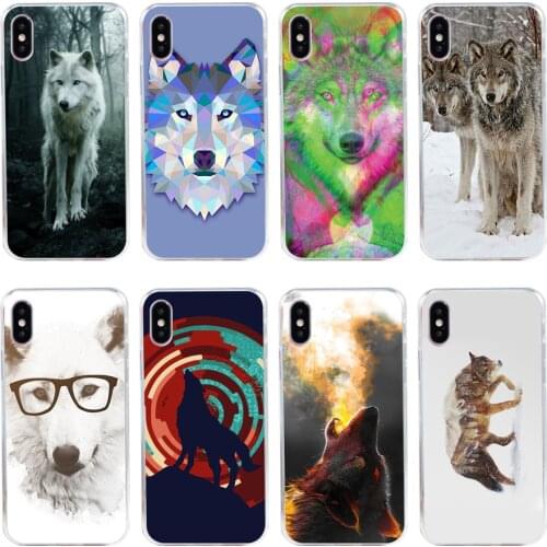 20H Classic Cool Wolf winter Soft Silicone Tpu Cover phone Case for iphone 5 5s se X XR XS Max case