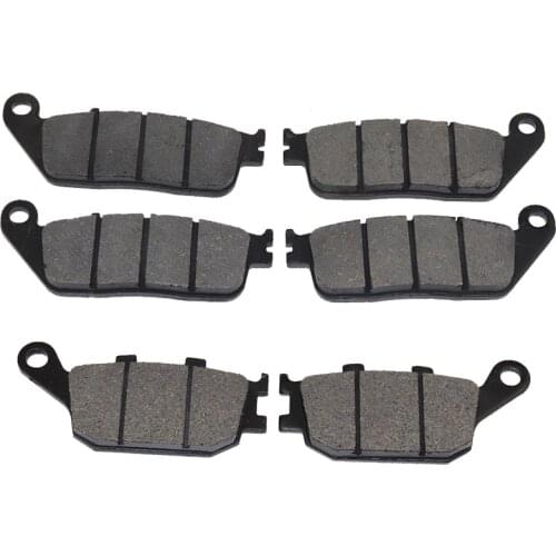 6pcs/set Motorcycle Front Rear Brake Pads For Kawasaki Z750 Z750S 2007-later For Suzuki GSX-R GSXR 600 F 600F 1994-1995